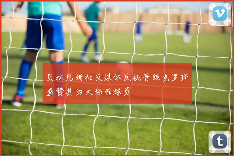 贝林厄姆社交媒体庆祝晋级克罗斯盛赞其为大场面球员